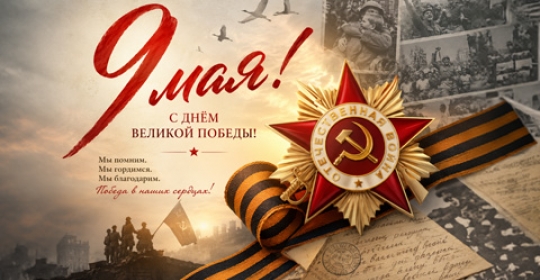 Поздравляем с 9 мая 2026!