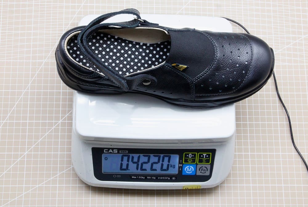 Вес обуви