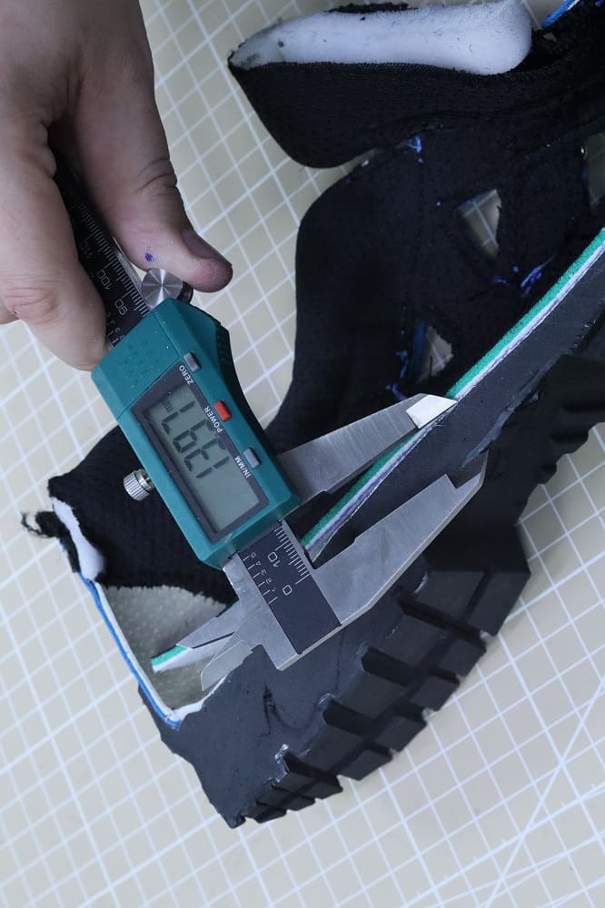 Замеры подошвы