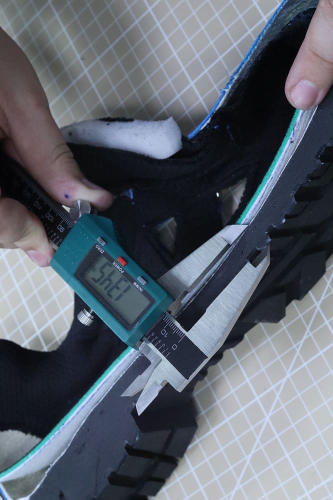 Замеры подошвы