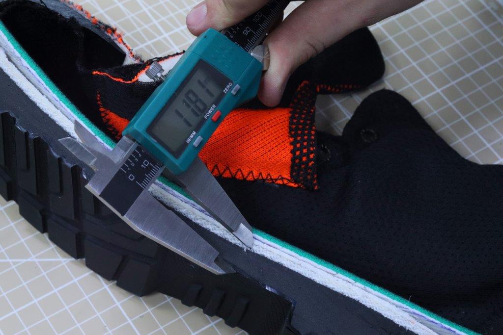 Толщина подошвы